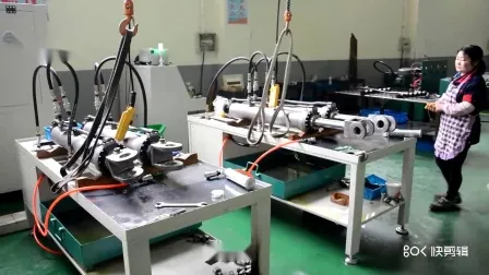 Processing Customized Hydraulic Products Long Stroke Telescopic Mounting Brackets Hydraulic Press Cylinder 